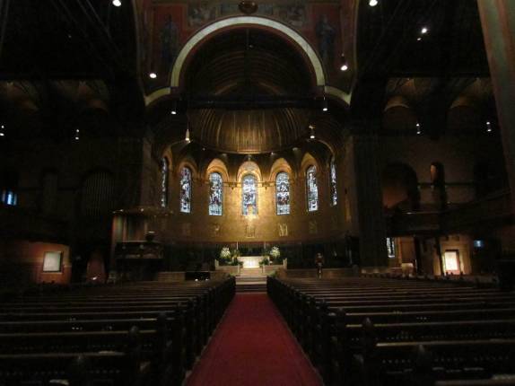 O magnífico interior da Trinity Church, em Boston, Massachusetts - Estados Unidos